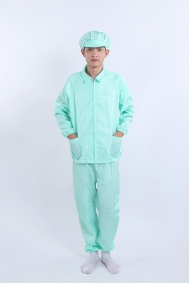Antistatische Jas met V-hals en Split voor Top en Broek, Goedgekeurd voor Cleanrooms en Gecontroleerde Omgevingen in Wit / Blauw / Roze / Zwart