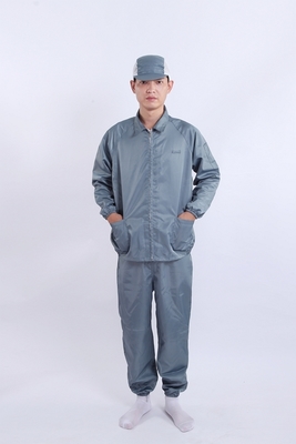 Antistatische Jas met V-hals en Split voor Top en Broek, Goedgekeurd voor Cleanrooms en Gecontroleerde Omgevingen in Wit / Blauw / Roze / Zwart
