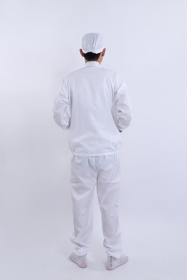Anti-static stand collar uniform set perfect voor elektronica en farmaceutische professionals in gecontroleerde werkplekken