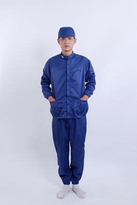 Anti-static stand collar uniform set perfect voor elektronica en farmaceutische professionals in gecontroleerde werkplekken