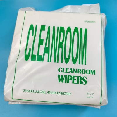 Lintvrij 56g polyester schoonkamerdoeken 9" slijtvast schoonmaakpapier