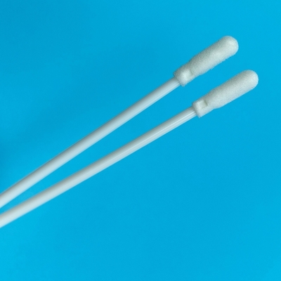 8cm PP-staafje steriele schuimtip-wattenstaafje met buis Milieu-oppervlakbemonsteringswattenstaafje voor laboratorium