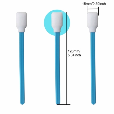 Schoonruimte schuimswabs 128 mm polypropyleen handvat voor onderhoud van de printer