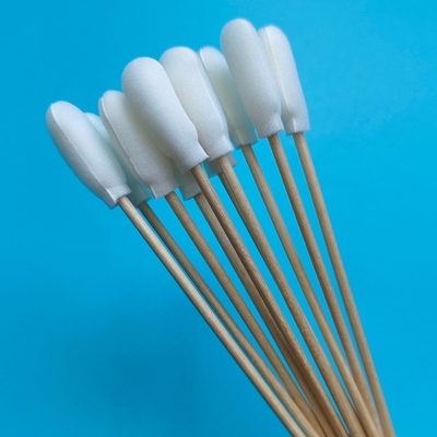 720 Biologisch afbreekbare houten schuimbekleding katoenen zwab applicatoren Precision Cleaning Swab voor laboratoria