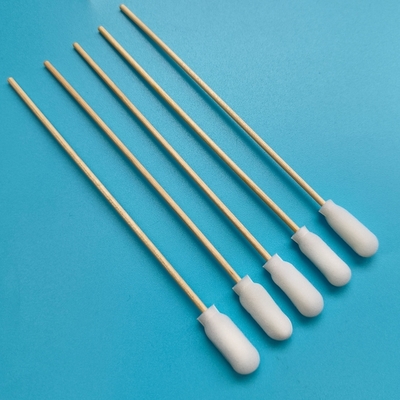720 Biologisch afbreekbare houten schuimbekleding katoenen zwab applicatoren Precision Cleaning Swab voor laboratoria