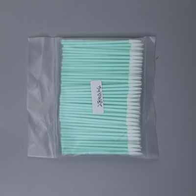 Swab van scherp punt polyester voor elektronica optische lens pcb toetsenbord gat reinigen hoge absorptie 75 mm