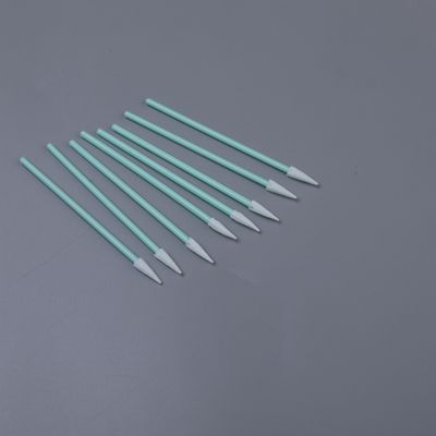 Swab van scherp punt polyester voor elektronica optische lens pcb toetsenbord gat reinigen hoge absorptie 75 mm