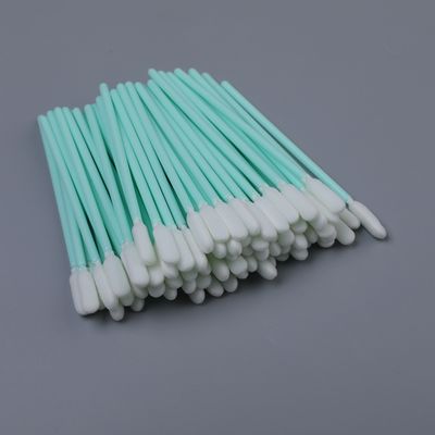 6 mm Ronde schuimspits Reinigingsswab Met stevig groen handvat Lintvrij Precision Cleaning Applicator Lengte 100 mm