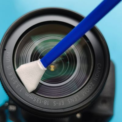 Individual Wrapped Microfiber Cleaning Swab Double Ended Sensor Swab APS-C Camera Cleaning Swab with Blue Handle