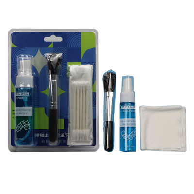 4 in 1 Draagbare micro-vezel reinigingsdoeken Schermreiniger Laptop Lens Reiniging Kit met oplossing