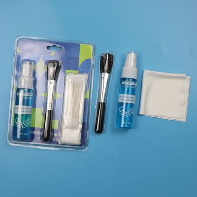 4 in 1 Draagbare micro-vezel reinigingsdoeken Schermreiniger Laptop Lens Reiniging Kit met oplossing