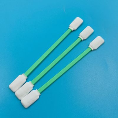 TX714 Pluisvrije Platte Vierkante ESD Polyester Swab Oppervlaktereiniging Cleanroom Swab met Dubbele Koppen