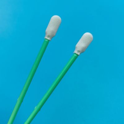 Lintvrije padelkop ESD Cleanroom Swab Optische reiniging Polyester Swab met dubbele koppen