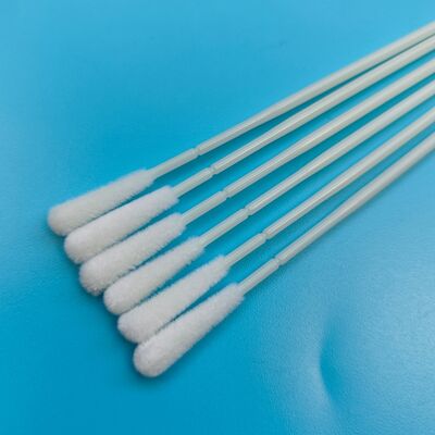 Wegwerp ABS-staafje, bevlokte nylon bemonsteringsswab, orale swab, steriele specimenverzamelingsswab met individuele verpakking