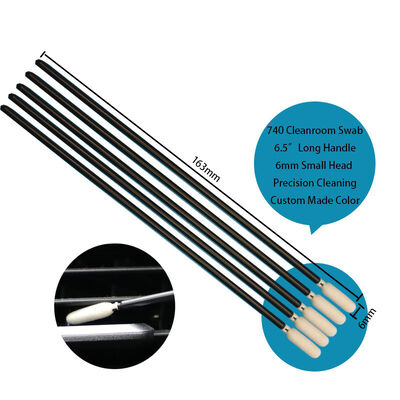 TX740 Pluisvrije 6,5" extra lange steel Precisiespons Detaillering wattenstaafje Printerreinigingsschuim Wattenstaafje voor autoreiniging
