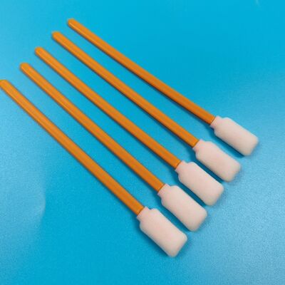 712A Pluisvrije Oranje Stick Spons Detail Swab Cleanroom Swab Rechthoekige Schuim Swab voor Printerreiniging