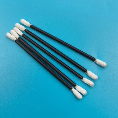 768 Lintvrij zwart handvat Twisted Head Polyester Swab Precision Cleaning Detail Swab voor cleanroom