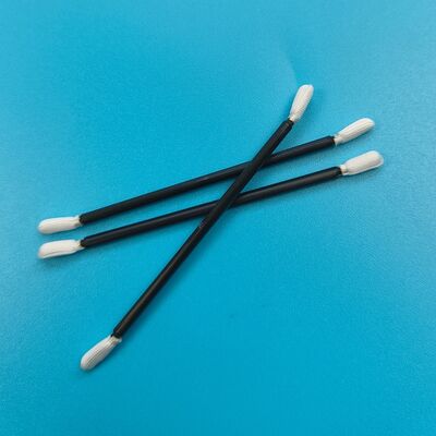 768 Lintvrij zwart handvat Twisted Head Polyester Swab Precision Cleaning Detail Swab voor cleanroom