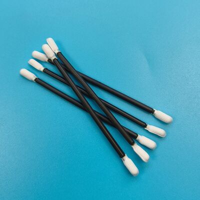 768 Lintvrij zwart handvat Twisted Head Polyester Swab Precision Cleaning Detail Swab voor cleanroom