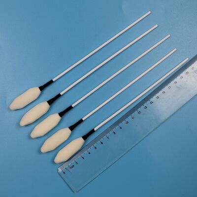 21 cm wegwerp lange PP-stick medische schoonmaakspons wattenstaafje schuimtip trocar veegdoekje voor ziekenhuis
