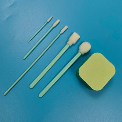 Draagbare groene handgreep microspons Detaillering wattenstaafje Precisie-reinigingsstaafje Kit autoreinigingsset