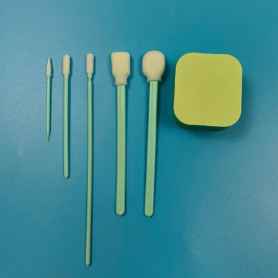Draagbare groene handgreep microspons Detaillering wattenstaafje Precisie-reinigingsstaafje Kit autoreinigingsset