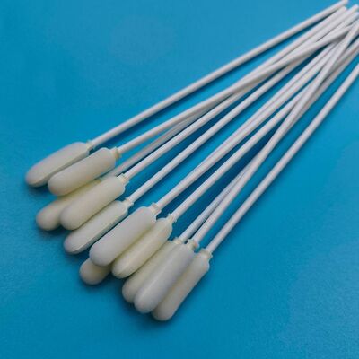 14cm Wegwerp Lange PP Stok Grote Schuimkop Mondspons Steriele Monstername Spons Griep Test Sampling Spons