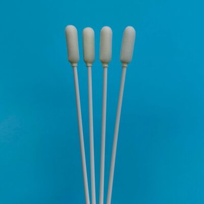 14cm Wegwerp Lange PP Stok Grote Schuimkop Mondspons Steriele Monstername Spons Griep Test Sampling Spons