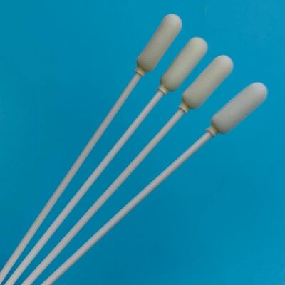 14cm Wegwerp Lange PP Stok Grote Schuimkop Mondspons Steriele Monstername Spons Griep Test Sampling Spons