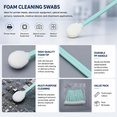 Hoog absorptiefoomswab TX708 compatibel met printerkop Camera Electronics Precision Cleaning 128mm