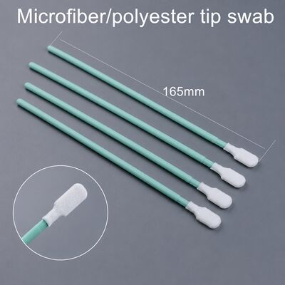 TX761 Cleanroom Polyester Swab met Lint-vrije punt en Duurzame PP Handle voor PCB en optische lens Reiniging 6.6 Inch 100pcs