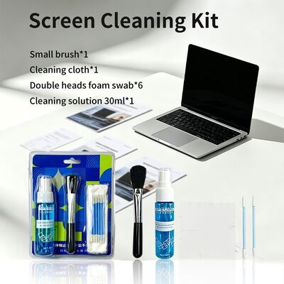 4 in 1 Draagbare schermreiniger Lens Reiniging Microfiber Wipes Soft Brush Schermreiniging Kit Lens Reiniging Kit Laptop Reiniging kit