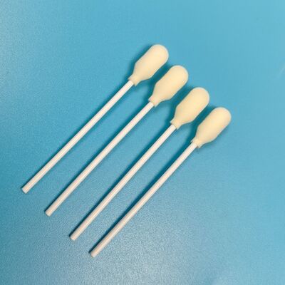 Wegwerp witte PP Stick Foam Cover katoenen spons Stick Foam Tip Swab voor medische tests