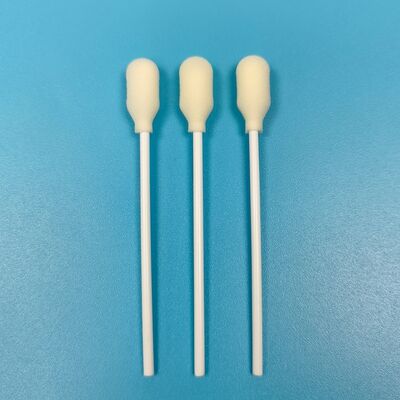 Wegwerp witte PP Stick Foam Cover katoenen spons Stick Foam Tip Swab voor medische tests