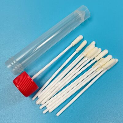 8 cm wegwerp witte PP-stick steriele schuimtip-wattenstaafje VTM-kit grieptest orale wattenstaafje milieutestwattenstaafje oppervlaktebemonsteringswattenstaafje