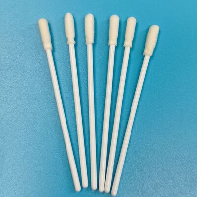 8 cm wegwerp witte PP-stick steriele schuimtip-wattenstaafje VTM-kit grieptest orale wattenstaafje milieutestwattenstaafje oppervlaktebemonsteringswattenstaafje