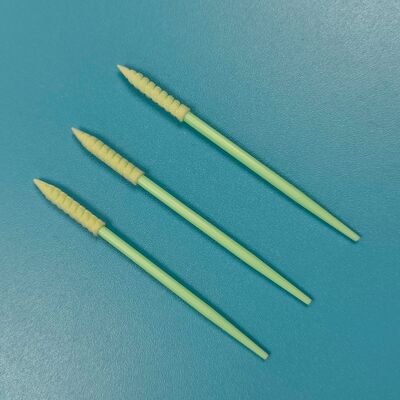 752 Stijve PP Stick Lange Spiraal Puntige Spons Stick Detaillering Wattenstaafje Precisie Reiniging Schuim Tip Wattenstaafje voor Cleanroom