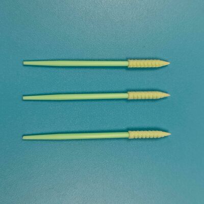 752 Stijve PP Stick Lange Spiraal Puntige Spons Stick Detaillering Wattenstaafje Precisie Reiniging Schuim Tip Wattenstaafje voor Cleanroom
