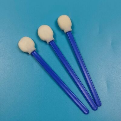 708 Lintvrij Blauw Handvat Groot Ronde Hoofd Schoonkamer Spons Swab Autoreiniging Detail Swab Autoreiniging Swab voor het schoonmaken van printers