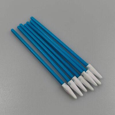 Blauw handvat, pluisvrij wattenstaafje, mini-puntig polyester wattenstaafje, precisie-reinigingsdoekje voor cleanroom