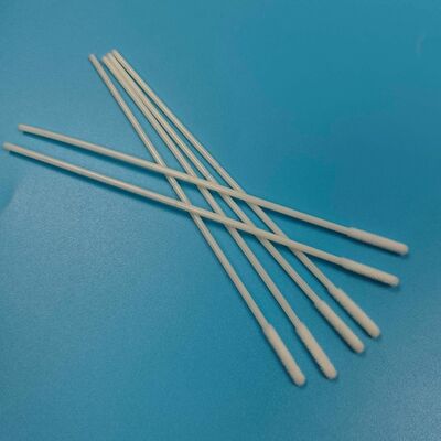 Individuele Verpakte Sterke ABS Stick Steriele Flocked Nylon Swab Neus Swab Flu-test Proefproefproef Swab Mond Specimenverzameling Swab