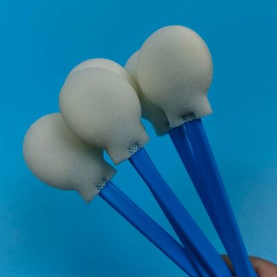 28 mm wegwerp PP-stick grote ronde sponstip-wattenstaafje-applicator ronde schuim-wattenstaafje-applicator voor huidverzorging