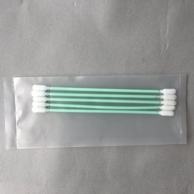 TX740B Cleanroom Q Uiteinden, Katoenen Schoonmakende Zwabbers Groene Stok voor PCB-het Schoonmaken