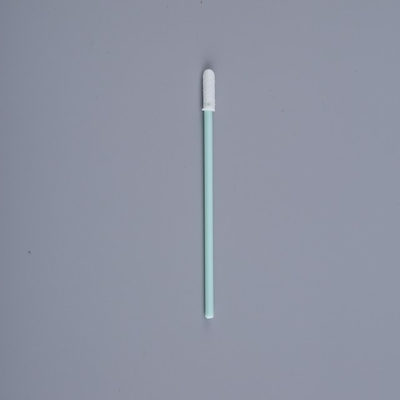 De halfgeleider die Antistatische Zwabbers schoonmaakt leidt dun Witte Schuim Groene Stok
