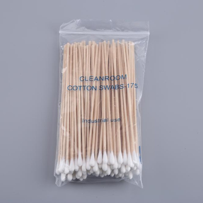 Katoenen van de huishouden Houten Stok Zwabbers, 100 PCs/Zak Kosmetische Katoenen Zwabbers