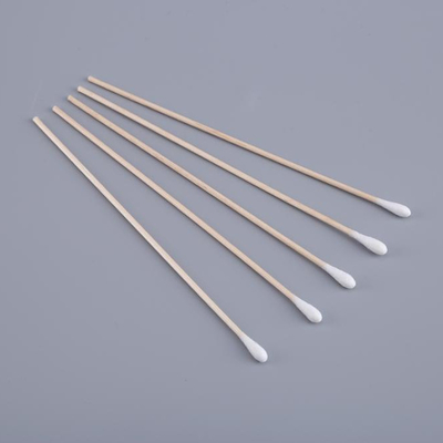Katoenen van de huishouden Houten Stok Zwabbers, 100 PCs/Zak Kosmetische Katoenen Zwabbers