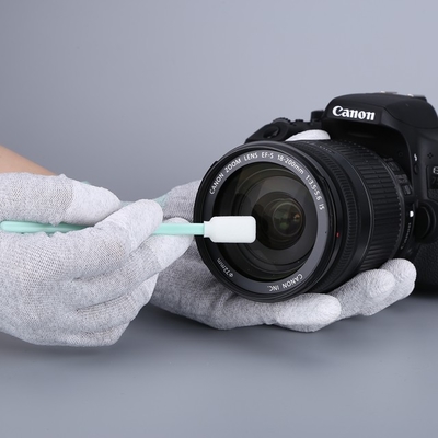 Rechthoekige Microfiber zwabbert Groene pp-Stok, Steriele Schoonmakende Zwabbers voor Printers