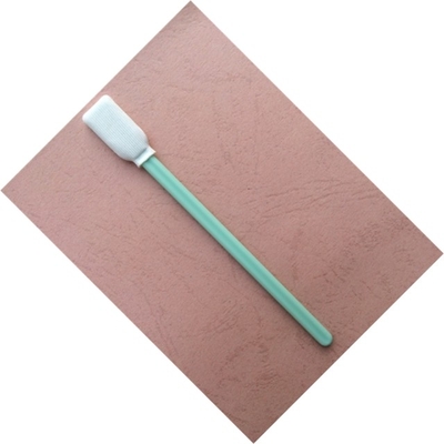 Rechthoekige Microfiber zwabbert Groene pp-Stok, Steriele Schoonmakende Zwabbers voor Printers