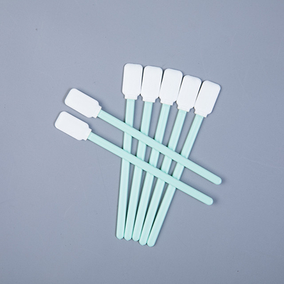 Rechthoekige Microfiber zwabbert Groene pp-Stok, Steriele Schoonmakende Zwabbers voor Printers