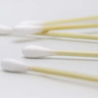 Dubbele Katoenen van het Hoofden Biologisch afbreekbare 75mm Bamboe Knoppen